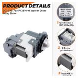 OEM DC31-00178A PX3516-01 Washer Drain Pump Fit for SAMSUNG Washer, Replaces DC31-00187A DC97-19289F DC31-00178D B35-3a DC97-20621A PX3516-01, 5 YEARS WARRANTY by Beaquicy