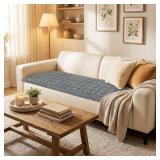 Smiry Non Slip Couch Covers for Dogs, Scratch Resistant Pet Sofa Protector, Machine Washable Soft Fuzzy Thick Furniture Cover for Sofa Loveseat Sectional Large Dogs (Grey, 27.6" x 88")