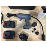 Yoeyang Portable Handheld Cleaning Tool, Lightweight Compact Spray Tool with 6-in-1 Nozzle for Car Patio Fence Window Garden Outdoor Use (Grey)