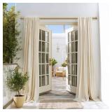 Lootkell Modern Gold Curtain Rods for Windows 66 to 120 Inches Adjustable Length Heavy Duty 1" Diameter Window Curtain Rod with Decorative Finials for Outdoor Bedroom Kitchen Living Room