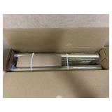 Lootkell Modern Gold Curtain Rods for Windows 66 to 120 Inches Adjustable Length Heavy Duty 1" Diameter Window Curtain Rod with Decorative Finials for Outdoor Bedroom Kitchen Living Room