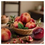 Woration 6PCS Artificial Pomegranates Fake Fruit Realistic | vivid faux pomegranate, Kitchen home desk office restaurant decor, Wedding centerpiece & photography prop, Plastic decoration