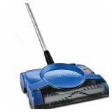 Shark Rechargeable Floor Sweeper, Motorized Brushroll, Compact Swivel Design, Easy-Empty Dust Cup, 10" Cleaning Path, Powerful Debris, Dust & Pet Hair Pickup, for All Floor Types, Blue, V2700Z