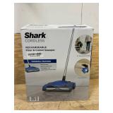 Shark Rechargeable Floor Sweeper, Motorized Brushroll, Compact Swivel Design, Easy-Empty Dust Cup, 10" Cleaning Path, Powerful Debris, Dust & Pet Hair Pickup, for All Floor Types, Blue, V2700Z