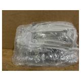 Kenning 20 Pcs Clear Zippered Storage Bags for Sheet Plastic Sweater Bag with Handle and Label Pocket Vinyl Stackable Closet Organizer Moving Bag for Bed Blanket Clothes Pillow(White,11 x 15 x 4 Inch)