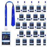TaoBary 24 Pcs Video Game Party Favors VIP Video Game Lanyard VIP Pass Holder Card Tickets for Birthday Party Supplies