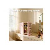 Iceblue Mini Fridge, Skincare Fridge with Viewing Window, 4 Liter /6 Cans Compact Mini Makeup Fridge for Beauty & Beverages, Tiny Fridge for Desk, Bedroom, Car, Office, Dorm, Gift - Pink (missing shel