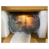 Large Fishing Cremation Urn for Human Ashes Adult   Handmade Funeral Urn for Men & Women, 200 Cubic Inch Memorial Urn, Decorative Burial Urn with Velvet Bag for Loved One (Non-Customize, Adult)