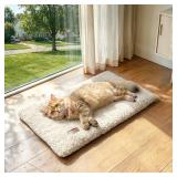 Self Warming Cat Bed Self Heating Cat Dog Mat 24 x 18 inch Extra Warm Thermal Pet Pad for Indoor Outdoor Pets with Removable Cover Non-Slip Bottom Washable Non Electric
