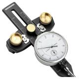 TOOLCOOL Table Saw Alignment Gauge Calibrator Dial Indicator Thin Rip Jig Table Saw Jig Guide Woodworking Tool Table Saw Accessories for U Slot Track