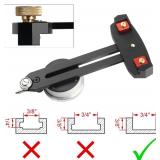 TOOLCOOL Table Saw Alignment Gauge Calibrator Dial Indicator Thin Rip Jig Table Saw Jig Guide Woodworking Tool Table Saw Accessories for U Slot Track