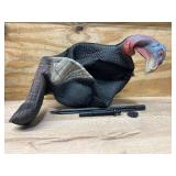 Thenshop Collapsible Turkey Decoy for Hunting - Durable Realistic Lifelike Lightweight Standing Hunting Decoy with Stake for Field Forest Wood Ground Outdoor