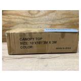 Eurmax USA New 10x10 Pop Up Canopy Replacement Canopy Tent Top Cover, Instant Canopy Top Cover ONLY, Choose 30 Colors,Bonus 4PC Pack Weight Bag (Black)