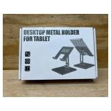 TIGRIS 360  Rotating Tablet Stand for iPad, Adjustable Foldable Metal Desk Stand, Stable Portable Tablet Holder for Office, Kitchen, Video Calls, Compatible with iPad Pro/Air/Mini, Kindle, Surface