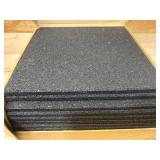 Nuanchu 8 Pcs 12 x 12 Inch Rubber Stepping Stones Outdoor Garden Walkway Non-Slip Durable Rubber Pavers for Patio, Pathway, and Landscaping, Weatherproof Stepping Stones for Easy Installation(Square)
