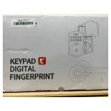 Electronic Door Lock for Family: Keyless Entry Deadbolt & Handle Set   0.3s Fingerprint & 100 Codes   Weatherproof for Front Door   Smart Lock with Digital Keypad Auto-Lock