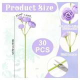 5 Bouquets Purple Ranunculus Artificial Flowers, 30 Pcs Silk Mini Faux Ranunculus Bouquet for Wedding, Bridal Shower, Centerpieces, and DIY Decorations