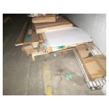 Pallet of assorted blinds, furnitur...