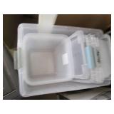 Lot of assorted plastic storage tot...