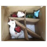 Box of office supplies, foil tape r...