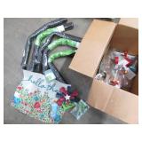 Box of landscape fabric, humming bi...