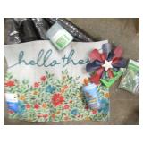 Box of landscape fabric, humming bi...