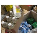 Box of water, tonic water and Olipo...
