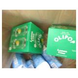 Box of water, tonic water and Olipo...