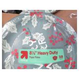 6 38 Count 8.5" paper plates...