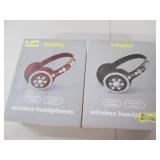2 Assorted color wireless jeadphone...