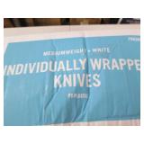 1000 Individually wrapped knives...