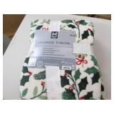 Plush throw 60 x 70"...