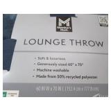 Plush throw 60 x 70"...