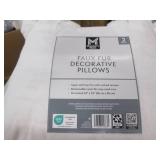 Pair of plush white pillows...