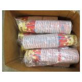 7 Sleeves of popcorn cups...