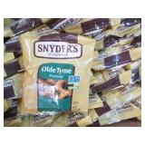 60 1.5 oz Snyders olde tyme pretzel...