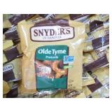 60 1.5 oz Snyders olde tyme pretzel...