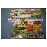 5-1000 piece puzzles...
