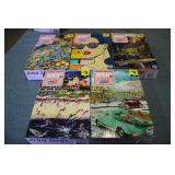 5-1000 piece puzzles...