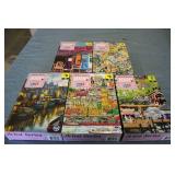 5-1000 piece puzzles...