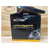 $40 Partsam 10Pcs 2.5' Round Amber 13 LED Side Marker Clearance Lights with Reflectors for Truck Trailer RV, Grommets and Pigtails Include, Clear Lens, Sealed Waterproof, Flush Mount, 12V