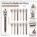 $12 Sinload 24 Sets Espresso Martini Gifts Bulk Martini Pens with Cocktail Greeting Cards a Tini Bit Older Birthday Gifts for Women 21st 25th 30th Birthday Wedding Graduation Summer Party Supplies