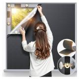 $14 Magnetic Blackout Window Cover 40' x 58' Portable Blackout Curtains for Bedroom, Temporary Black Out Shades Window Privacy Film No Drill Black Out Blinds for Media Room Travel Skylight - Blacks