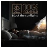$14 Magnetic Blackout Window Cover 40' x 58' Portable Blackout Curtains for Bedroom, Temporary Black Out Shades Window Privacy Film No Drill Black Out Blinds for Media Room Travel Skylight - Blacks