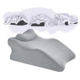 $38 Widened Adult Intimacy Position Pillow for Couples, Sex Butt Cushion with Removable Small Support Pillow, Memory Foam for Sitting or Lying, Ideal for Home Use -Light Gray