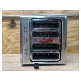 $110 4 Slice Toaster Wide Slot with Dual Digital Touchscreen, 1800W Smart Toaster Stainless Steel Independent Control Panel, Single Slot Mode Timer for Bagels Bread, 6 Toast Shades