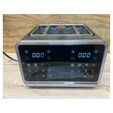 $110 4 Slice Toaster Wide Slot with Dual Digital Touchscreen, 1800W Smart Toaster Stainless Steel Independent Control Panel, Single Slot Mode Timer for Bagels Bread, 6 Toast Shades