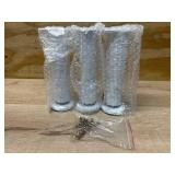 $23 4PCS Adjustable 7.08-12.2 Inch Metal Furniture Legs White Furniture Replacement Foot Legs for Kitchen Cabinet Sofa Bed Desk Table Feet Support(White)