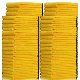 $40 Tallew 40 Pcs Yellow Microfiber Towels: 16'x16' Microfiber Drying Towels Bulk Micro Fiber Car Cleaning Cloth for Cars Drying Washing Polishing Cleaning Household Supplies