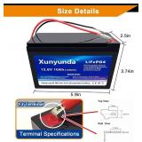 $30 12V 10Ah LiFePO4 Lithium Battery, 2000+ Deep Cycle with BMS for Solar, Power Wheels, Fish Finder, Camping, Marine, Off-Grid Use